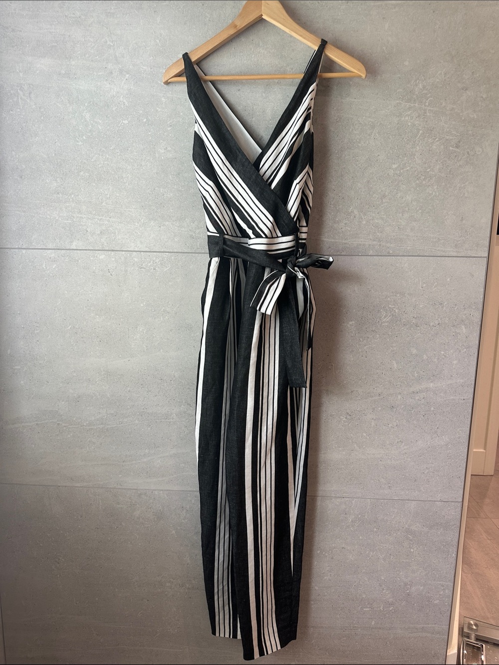 Karen Millen Striped Black & White Jumpsuit